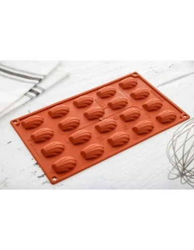 Plaque 20 mini-madeleines en silicone Pavoni Formaflex