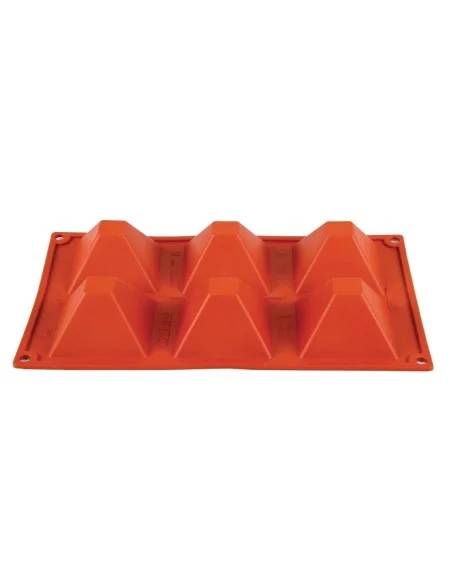 Plaque 6 pyramides en silicone Pavoni Formaflex