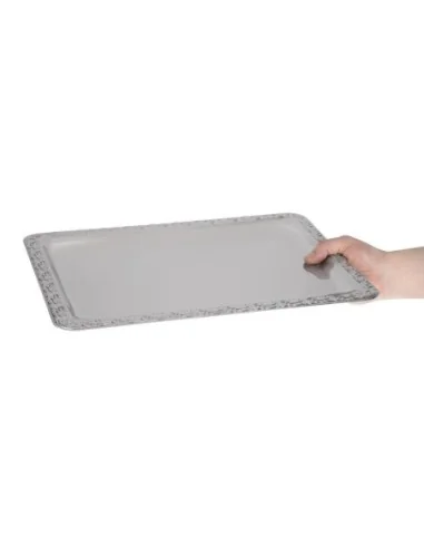 Plateau de service rectangulaire inox APS 420 x 310mm