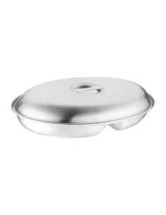 Plat à légumes ovale Olympia deux compartiments 180x252mm 2