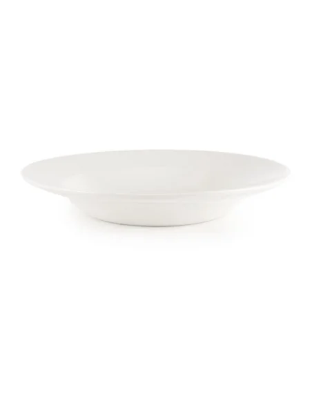 Assiette à pâtes blanche Churchill (Lot de 12)