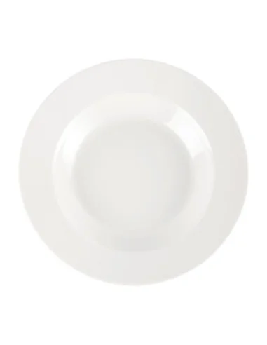 Assiette à pâtes blanche Churchill (Lot de 12)
