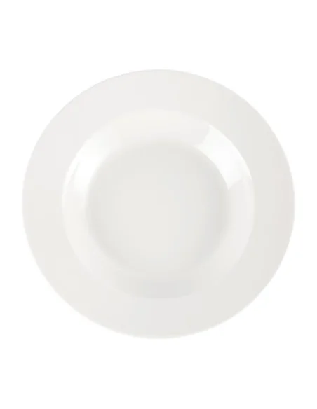 Assiette à pâtes blanche Churchill (Lot de 12)