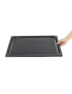 Plaque rainurée GN 1/1 antiadhésive Vogue 2