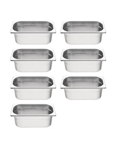 Lot de 7 bacs GN1/4 Vogue