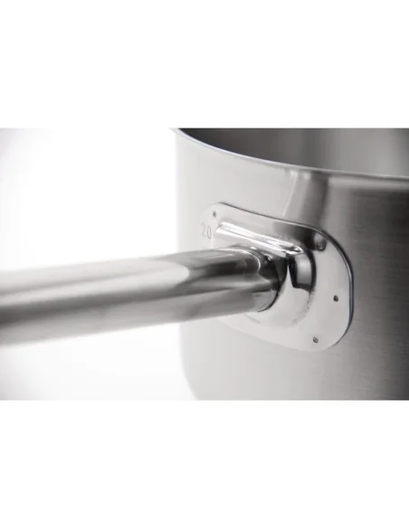 Casserole en inox avec couvercle Vogue 5L 