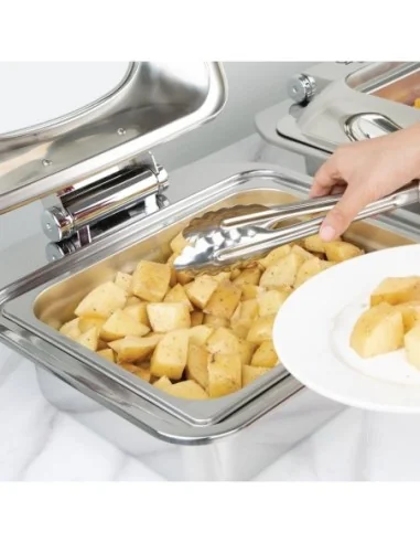 Ensemble chafing dish induction Olympia GN 1/2 avec support 