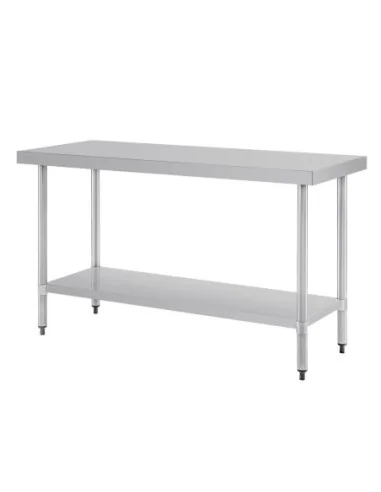 Table de préparation sans rebord en acier inoxydable Vogue 1500 x 600mm