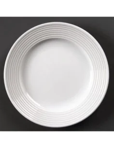 Assiettes à bord large Olympia Linear 150mm (Lot de 12)