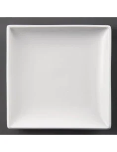Assiettes carrées blanches Olympia Whiteware 180mm (lot de 12)