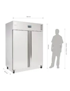 Armoire réfrigérée positive GN 2 portes 1300L Polar Série U 2