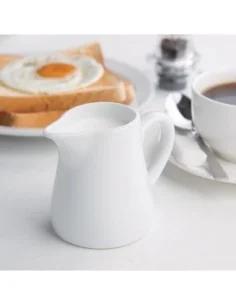 Pots à lait blancs Olympia 170ml (Lot de 6) 2