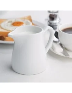 Pots à lait blancs Olympia 305ml (Lot de 6) 2