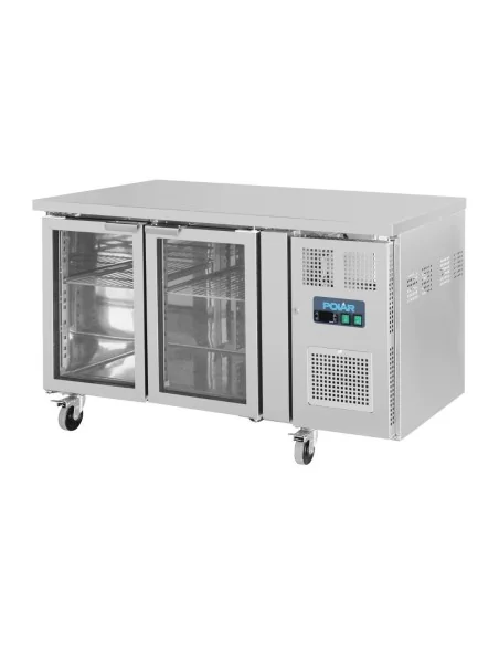 Table réfrigérée positive 2 portes vitrées Polar Série U