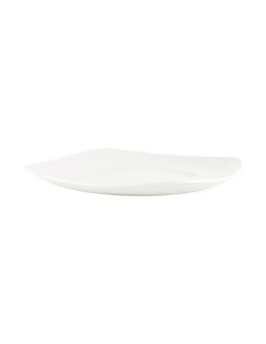 Assiettes blanches Churchill Plain Whiteware X squared 215mm (lot de 12) 