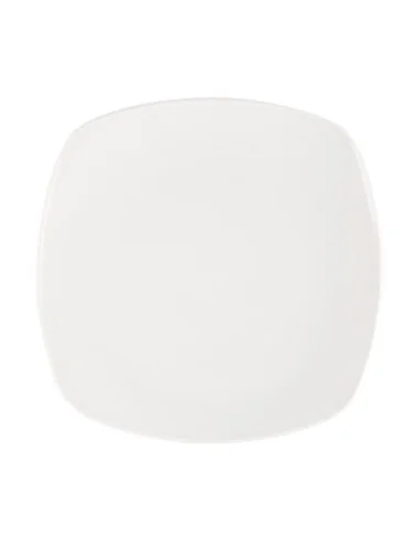 Assiettes blanches Churchill Plain Whiteware X squared 215mm (lot de 12) 