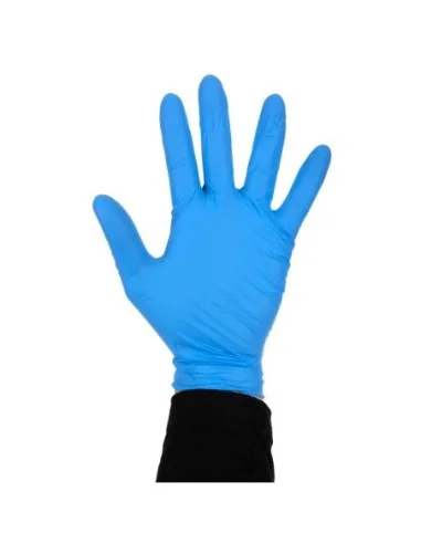 Gants en nitrile non poudrés bleus S (Lot de 100)