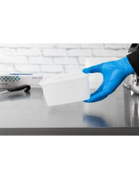 Gants en nitrile non poudrés bleus S (Lot de 100)