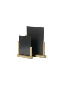 Elégante ardoise de table Securit finition teck 320 x 270mm 2