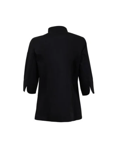 Veste de cuisinier femme ajustée Whites noire taille L