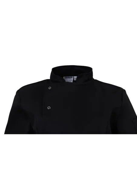 Veste de cuisinier femme ajustée Whites noire taille S