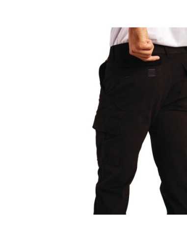 Pantalon homme slim stretch Cargo noir 46