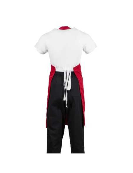 Tablier bavette Whites rouge