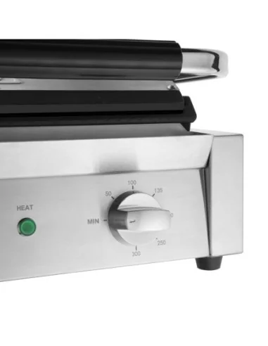 Grand gril de contact simple Bistro Buffalo lisse/lisse