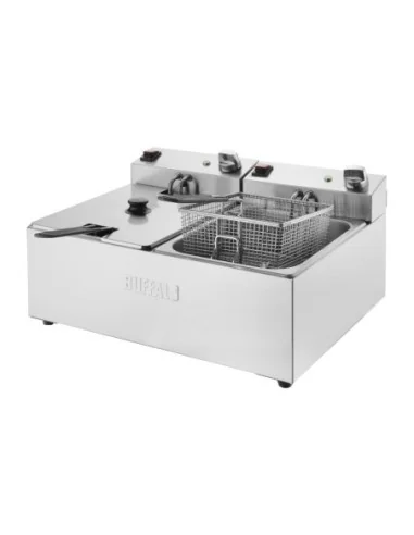 Friteuse double Buffalo - 2x5L 2x2,8kW