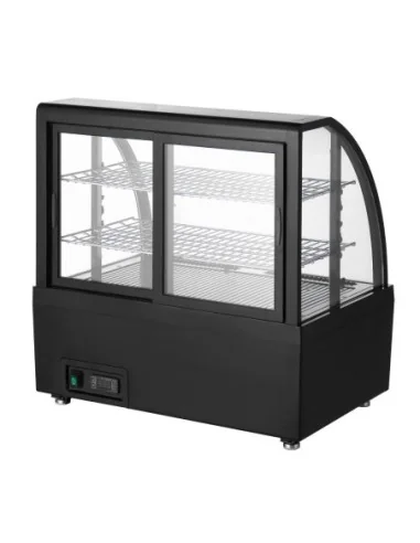 Vitrine réfrigérée de comptoir Polar série C noire 100L