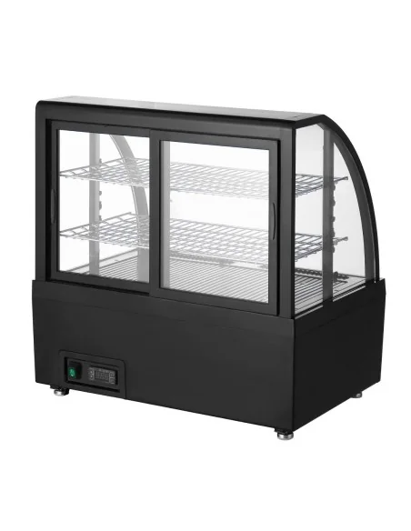 Vitrine réfrigérée de comptoir Polar série C noire 100L