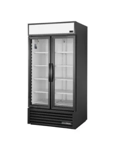 Vitrine positive libre service 2 portes True 991L noire GDM-35-HC~TSL01