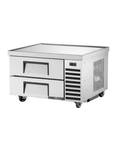 Soubassement réfrigéré positif deux tiroirs True TRCB-36-HC