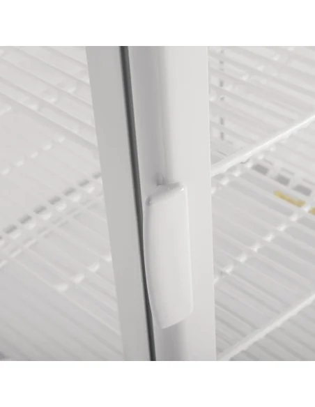 Vitrine réfrigérée porte incurvée économe en énergie Polar série C blanche 86L