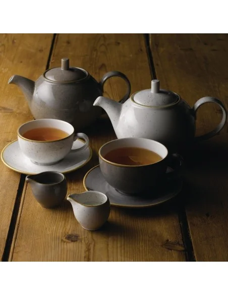 Tasses à cappuccino Churchill Stonecast Barley White 236ml (Lot de 12)