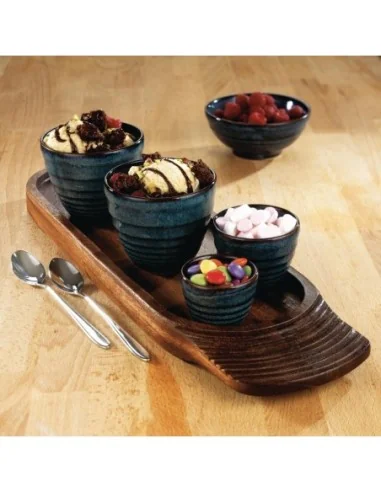 Pots à sauce Churchill Bit on the Side Blue 114ml (Lot de 12)