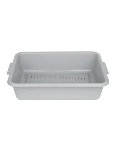 Bac alimentaire perforé en plastique EDLP Vogue gris