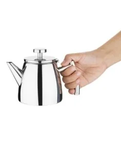 Théière isolée conique Olympia en acier inoxydable avec filtre 350 ml 2