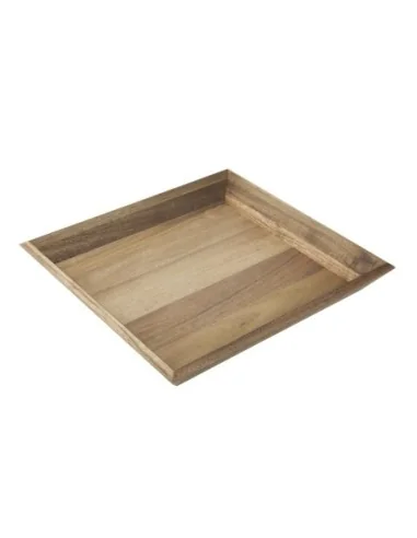 Plateau rectangulaire en acacia Olympia 380x355mm