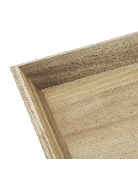 Plateau rectangulaire en acacia Olympia 380x355mm