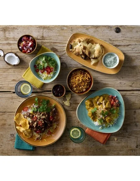 Assiettes triangulaires Churchill Stonecast Mint 229mm (Lot de 12)