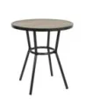 Table ronde d'extérieur Marston Bolero noire 700mm