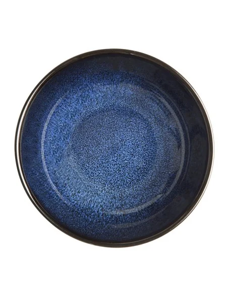 Bols plats Olympia Luna bleu nuit 160 mm (lot de 6)