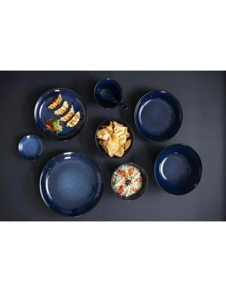 Pots à sauce Olympia Luna bleu nuit 100 mm (lot de 12)