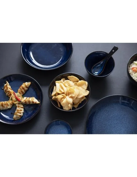 Pots à sauce Olympia Luna bleu nuit 100 mm (lot de 12)