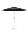 Parasol rond Bolero Seville 3m noir