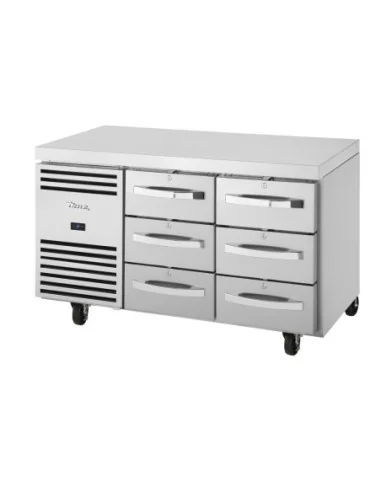Table réfrigéree positive 6 tiroirs GN 1/1 True TCR1/2