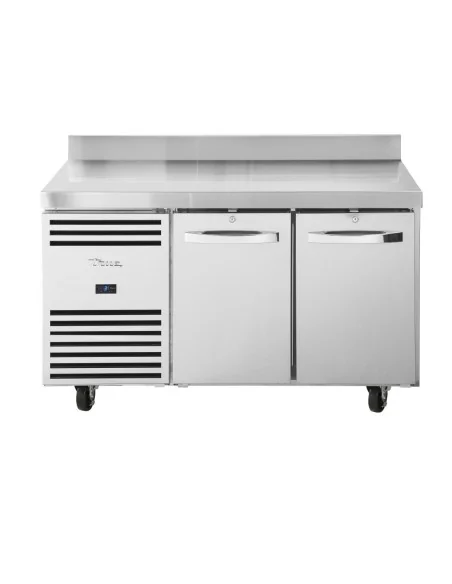 Table réfrigéree positive 2 portes GN 1/1 avec dosseret True TCR1/2