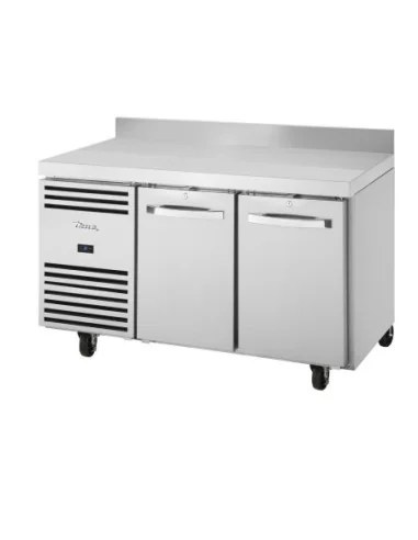 Table réfrigéree positive 2 portes GN 1/1 avec dosseret True TCR1/2