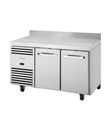 Table réfrigéree positive 2 portes GN 1/1 avec dosseret True TCR1/2